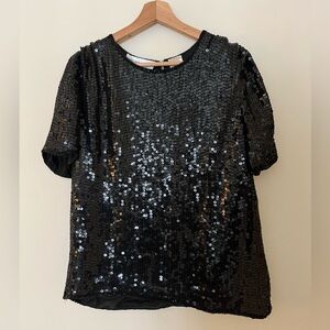 vintage 💯 silk sequinned blouse